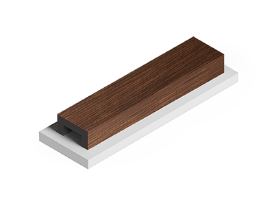 Декоративные решения HIWOOD Декорированные рейки LB40 BR396